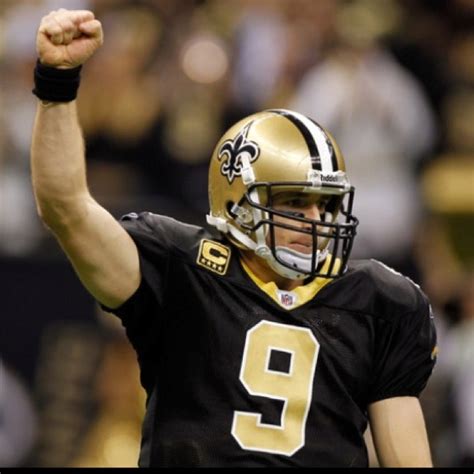 Quarterback Drew Brees 9 Of The New Orleans Saints Reacts After