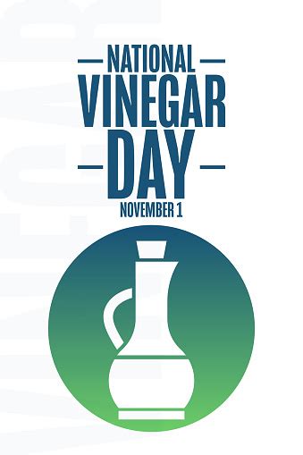 National Vinegar Day November 1 Holiday Concept Template For Background