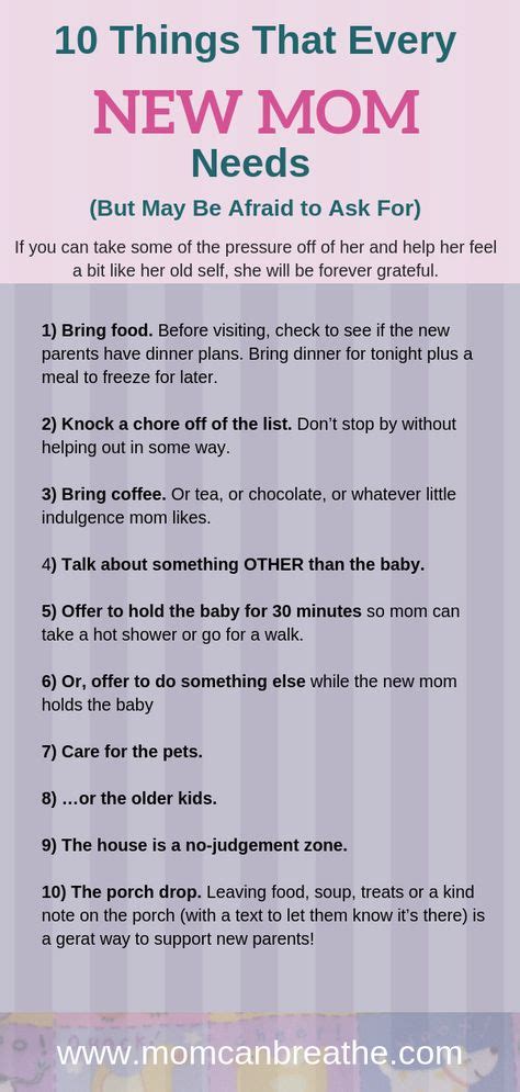 10 Things Every New Mom Needs But Might Be Afraid To Ask For New