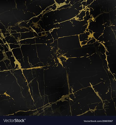 Black Marble Textures With Gold Royalty Free Vector Image
