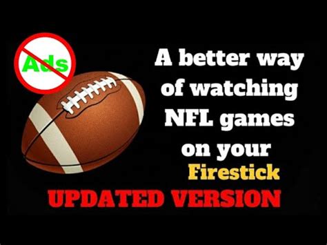 How to watch nfl games on amazon firestick. How to watch NFL games in HD on a firestick ad free ...