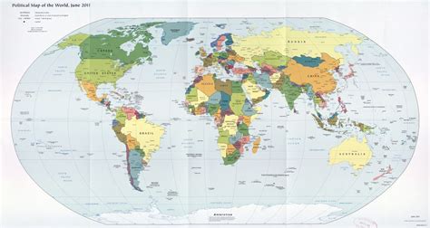 Large Scale World Map