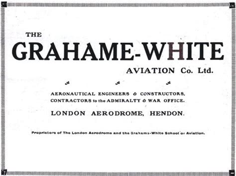 Grahame White Aviation Co Graces Guide
