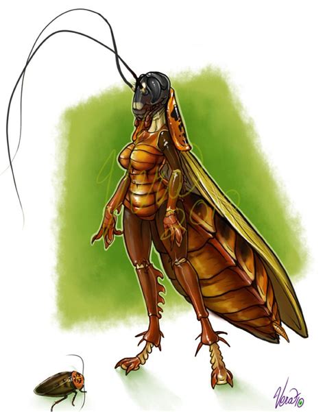 Ingrid The Cockroach By V E R A Mythical Creatures Art Concept Art Characters Alien Concept Art