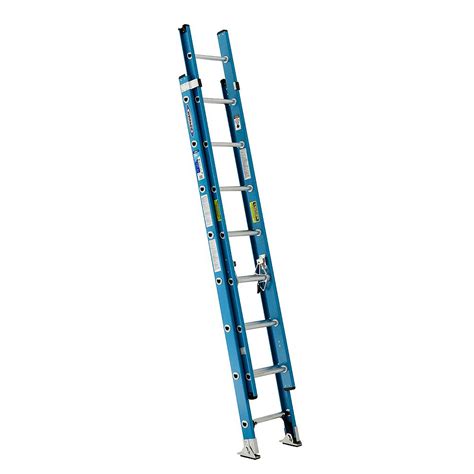 Werner Fiberglass Extension Ladder Grade 1 250 Lb Load Capacity 16