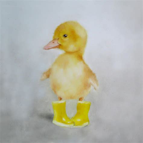 Duck Nursery Art Painting By Junko Van Norman