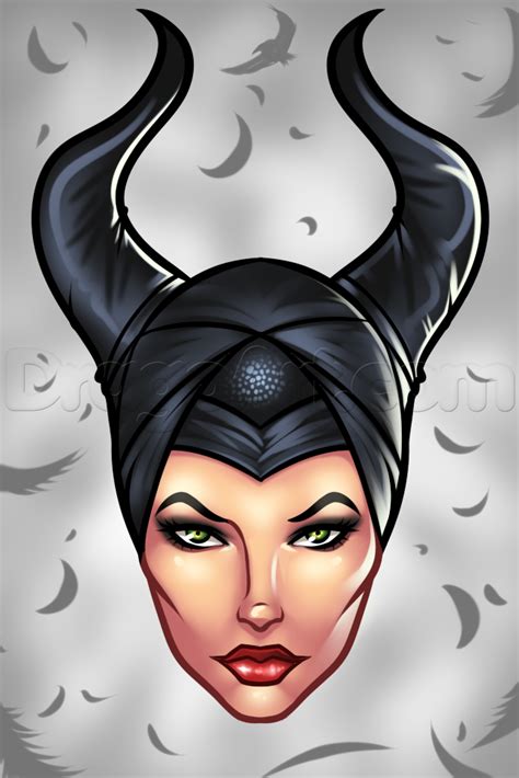 How To Draw Maleficent Easy Step By Step Disney Characters Cartoons
