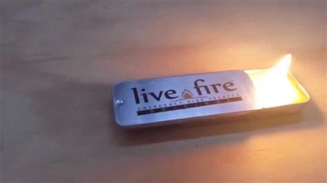 Live Fire Emergency Fire Starter Review Youtube