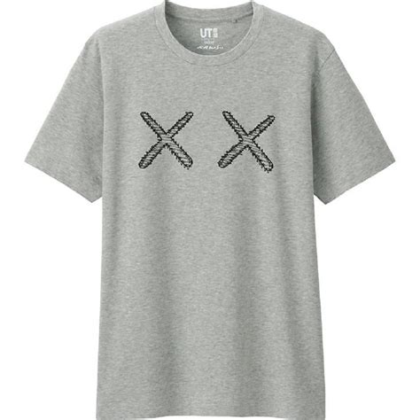 I kinda wanna try like,you know, a uniqlo model. Uniqlo Men's KAWS Collection KAWS Logo Grey T-Shirt Medium ...