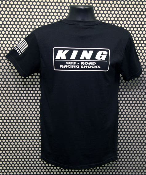 King Shocks Black Cvc Crew Tee Wwhite Logo King Shocks