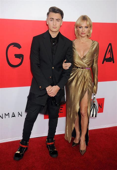Pamela Anderson Takes 18 Year Old Son Brandon As Date To The Gunman