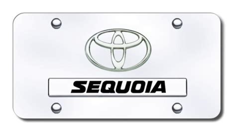 Sell Toyota Dual Sequoia Chrome On Chrome License Plate Made In Usa