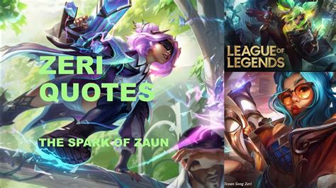 Zeri Quotes Champions Quotes League Of Legends Uhd 4k Youtube