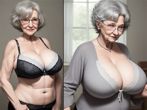 Ai Complete Image Sexd Granny Showing Her Huge Huge Huge Bra Full