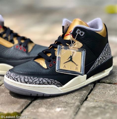 Air Jordan 3 Black Cement Gold Release Date