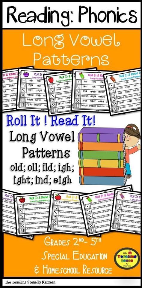 Check spelling or type a new query. Long Vowel Patterns Roll It! Read It! Word & Sentences Game Cards | Phonics, Phonics activities ...
