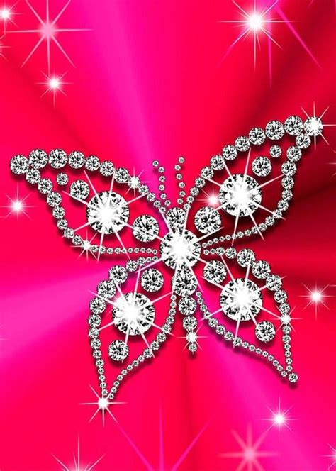 Pink Butterfly Iphone Wallpaper Mywallpapers Site Bling Wallpaper