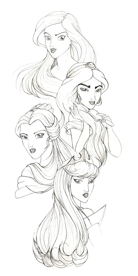 Disney Princesses By Racookie3 On Deviantart Disney Princess Tattoo