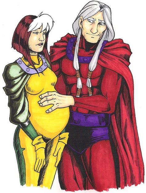 Aoa Magneto And Rogue By Thew40 Aoa Rogues Maternity Pictures
