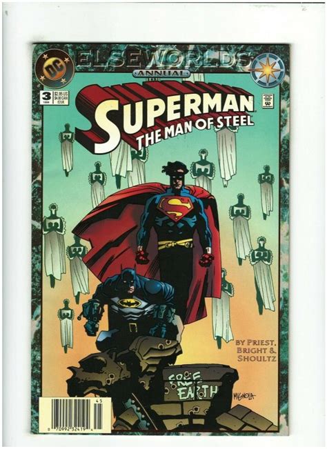 Superman Man Of Steel Annual 3 Vf 80 Newsstand Dc 1994 Elseworlds