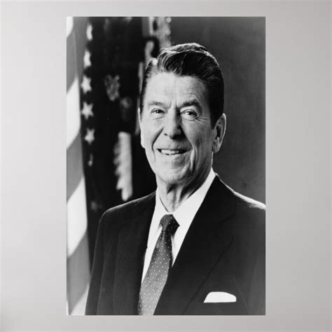 President Ronald Reagan Official White House Photo Poster