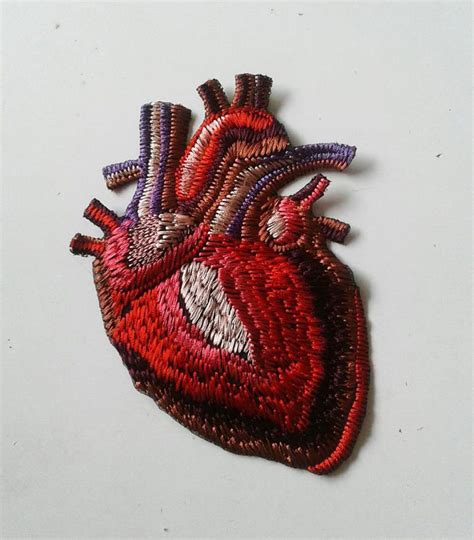 moks153p anatomical heart patch etsy
