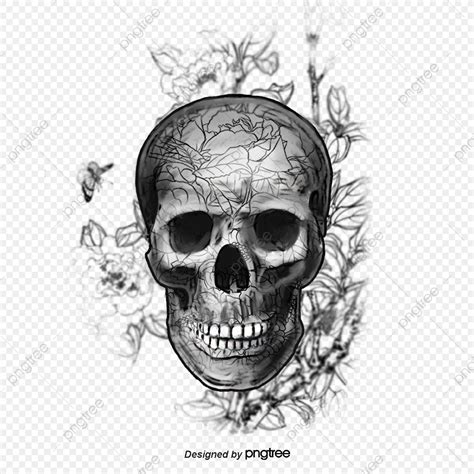 Skull Artwork Skull Painting Flower Painting Vector Background