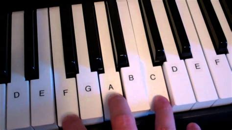F Major Chord Piano Keyboard Demo Youtube
