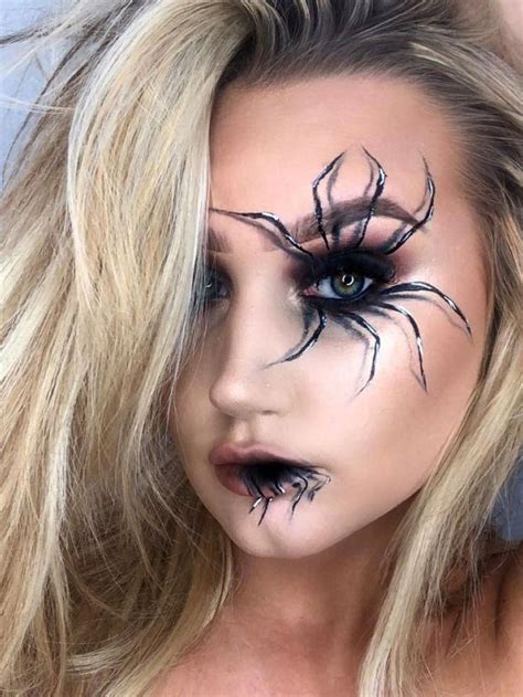 Creepy Spider Web Halloween Makeup Look 2019 Halloween Makeup Easy