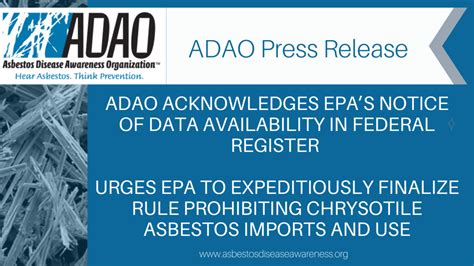 Press Release Adao Acknowledges Epas Notice Of Data Availability In