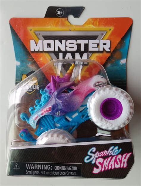 2021 Sparkle Smash Monster Jam Unicorn Truck Series 19 Spin Master 1
