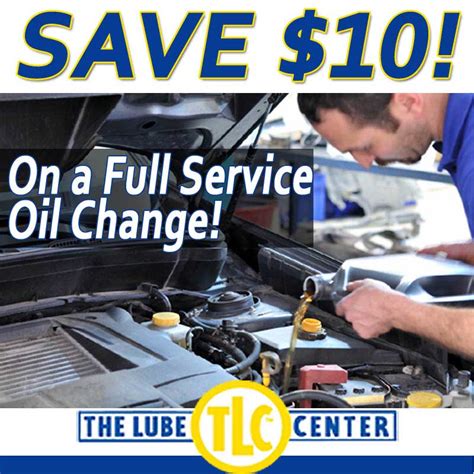 Off Oil Change Coupon The Lube Center