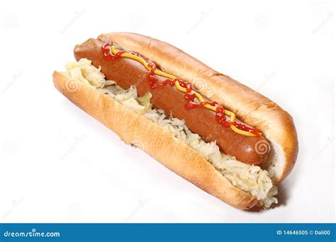 Hot Dog Stock Image Image Of Closeup Calorie Dinner 14646505