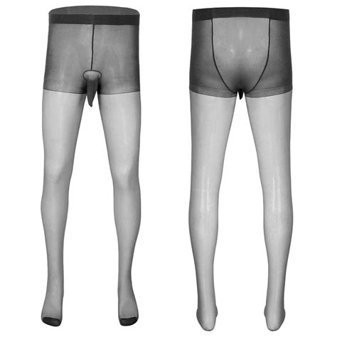 Us Mens Sheer Pantyhose Stockings Sheath Pouch Tights Sissy Underwear Nightwear Ebay