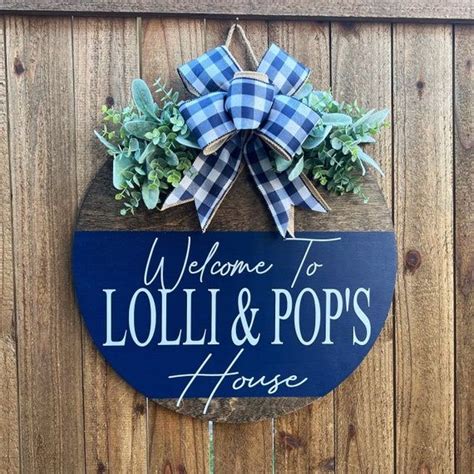 Welcome Sign Welcome To Grandma And Grandpas House Front Etsy In 2022