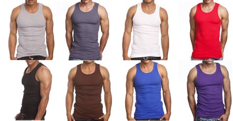 3 Or 6 Pack Mens Tank Top 100 Cotton A Shirt Lot Wife Beater Ribbed