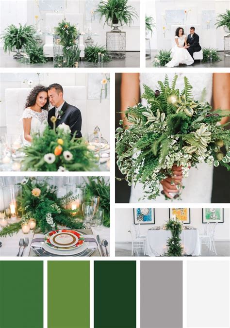13 Green Wedding Color Palettes Stillwhite Blog Wedding Color