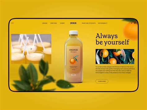 Juice Brand Website By Tubik On Dribbble