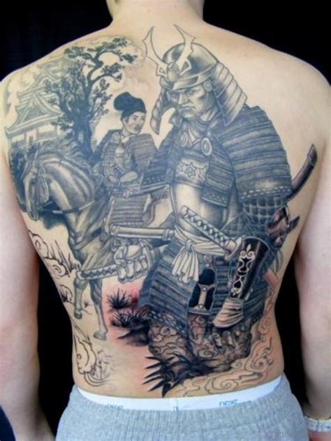43 Alluring Japanese Samurai Tattoos For Back Tattoo Designs