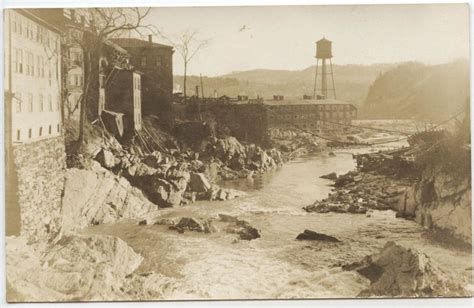 Rppc 1927 Flood Bethel Vt Photo White River Vermont Postcard Vermont