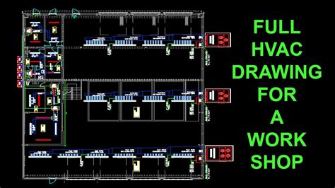 Autocad Hvac Package Ac Drawing For A Workshop Part 2 Drawings