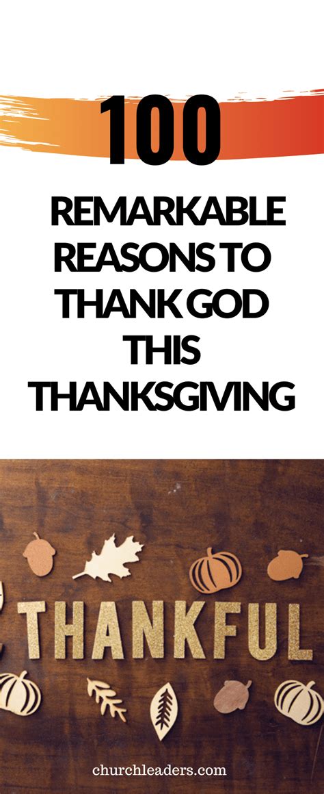 100 Remarkable Reasons To Give Thanks