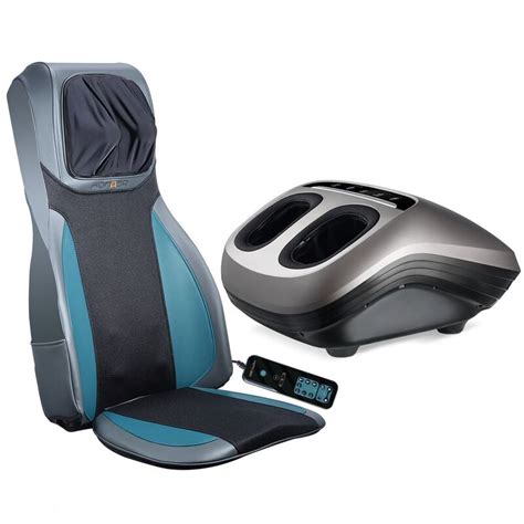 Electric Full Body Massager Massage Chair Cushion Blue And Foot Massager