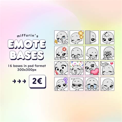 P2u Emote Base Pack By Miffurin On Deviantart