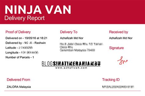 Delivery statuses of skynet on post tracking service packageradar. Pertama Kali Berurusan Dengan Courier Ninja Van | Blog ...