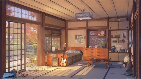 Wallpaper Anime Wood House Visual Novel Interior