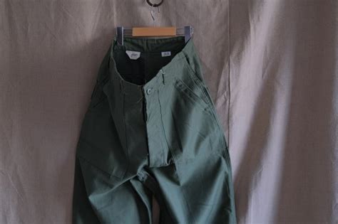 70 s us army baker pants 100 cotton deadstock w34xl33 実寸w32 1 jam clothing