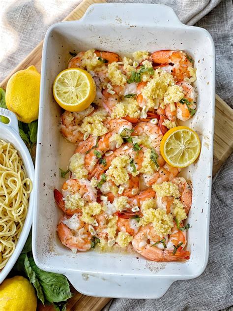 Easy Baked Shrimp Scampi Sweet Savory And Steph