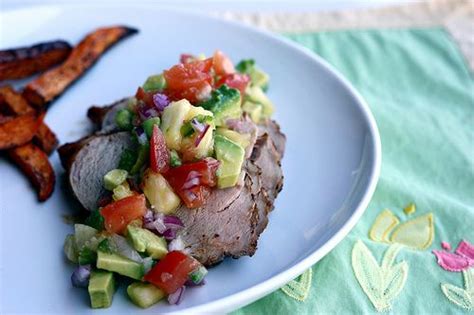 It is a faculty potluck favorite. Pineapple-Avocado Salsa (with Pork Tenderloin) (With images) | Pork recipes, Recipes, Appetizer ...
