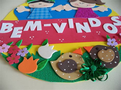 Mural De Boas Vindas Para Escola Com Moldes Painéis E Cartazes Em Eva